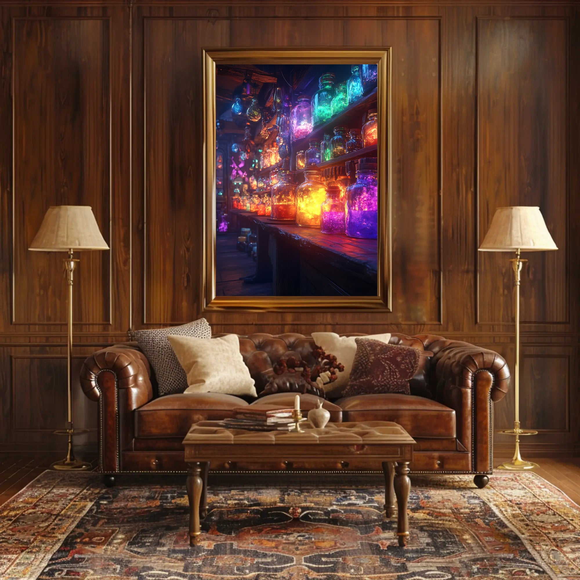 Magical Potion Laboratory with Fantastical Mystical Charm Fantasy Poster