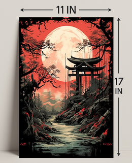 Moonlit Tranquility Poster PosterGoat