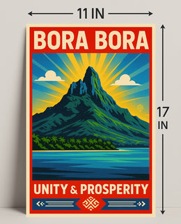 Bora Bora  Unity & Prosperity Poster PosterGoat