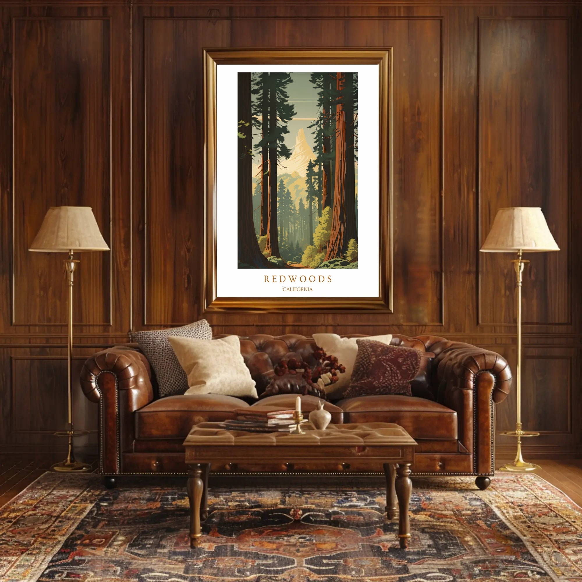 Majestic Redwoods Poster PosterGoat