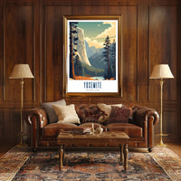 Yosemite National Park Vintage Poster Print