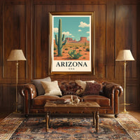Arizona Desert Adventure Travel Poster