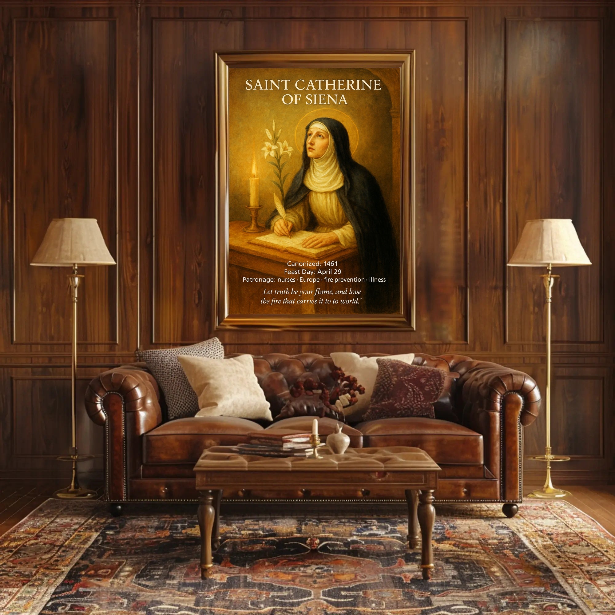 Saint Catherine of Siena Poster PosterGoat