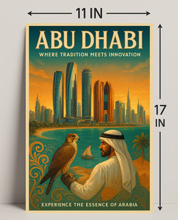 Abu Dhabi Tradition and Innovation Cultural or Heritage Poster