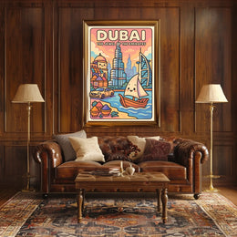 Dubai The Jewel of the Emirates Poster