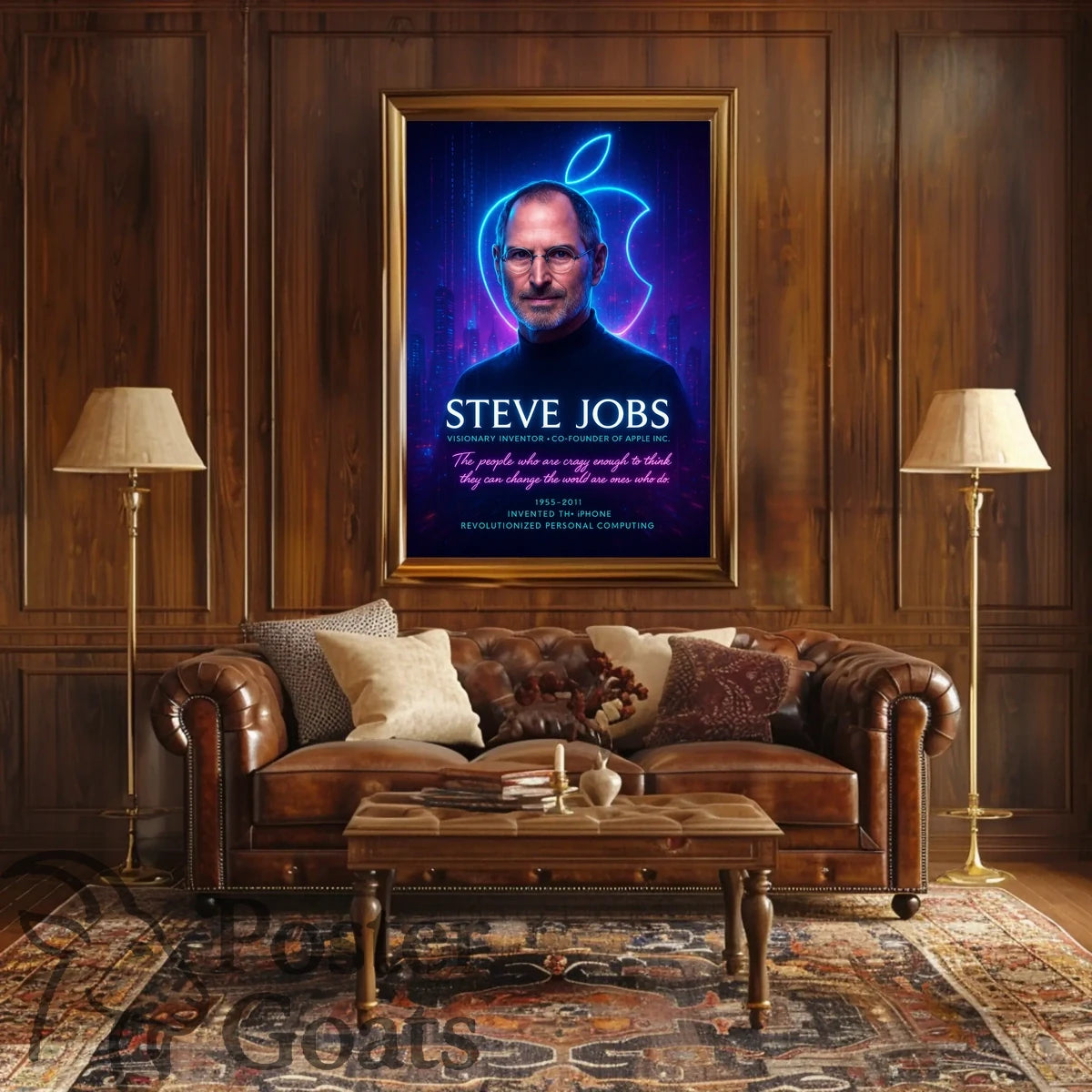 Steve Jobs Visionary Quote Motivational or Quote Poster