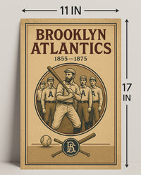 Brooklyn Atlantics Vintage Baseball Poster PosterGoat
