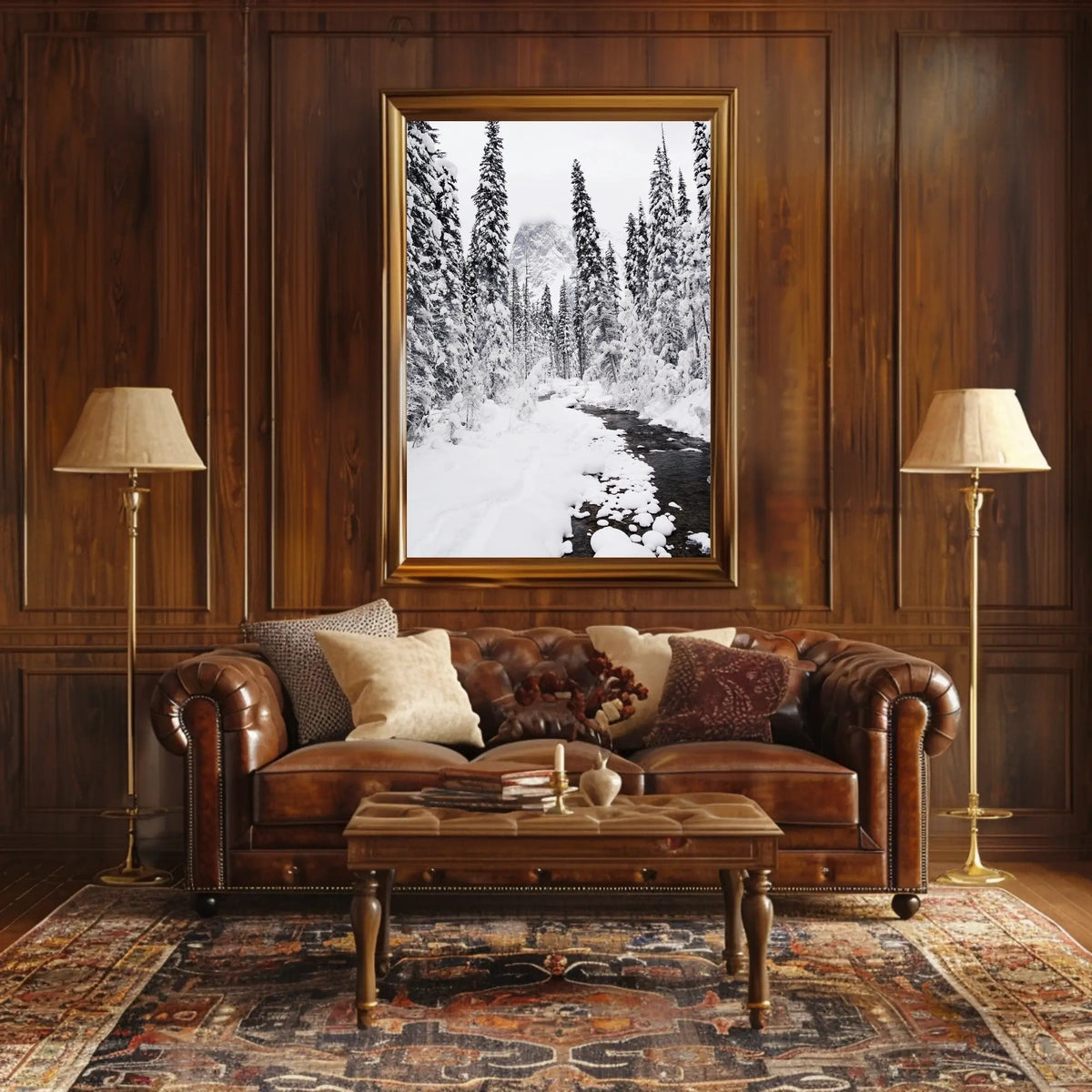Winter Wonderland Photorealistic National Park Poster