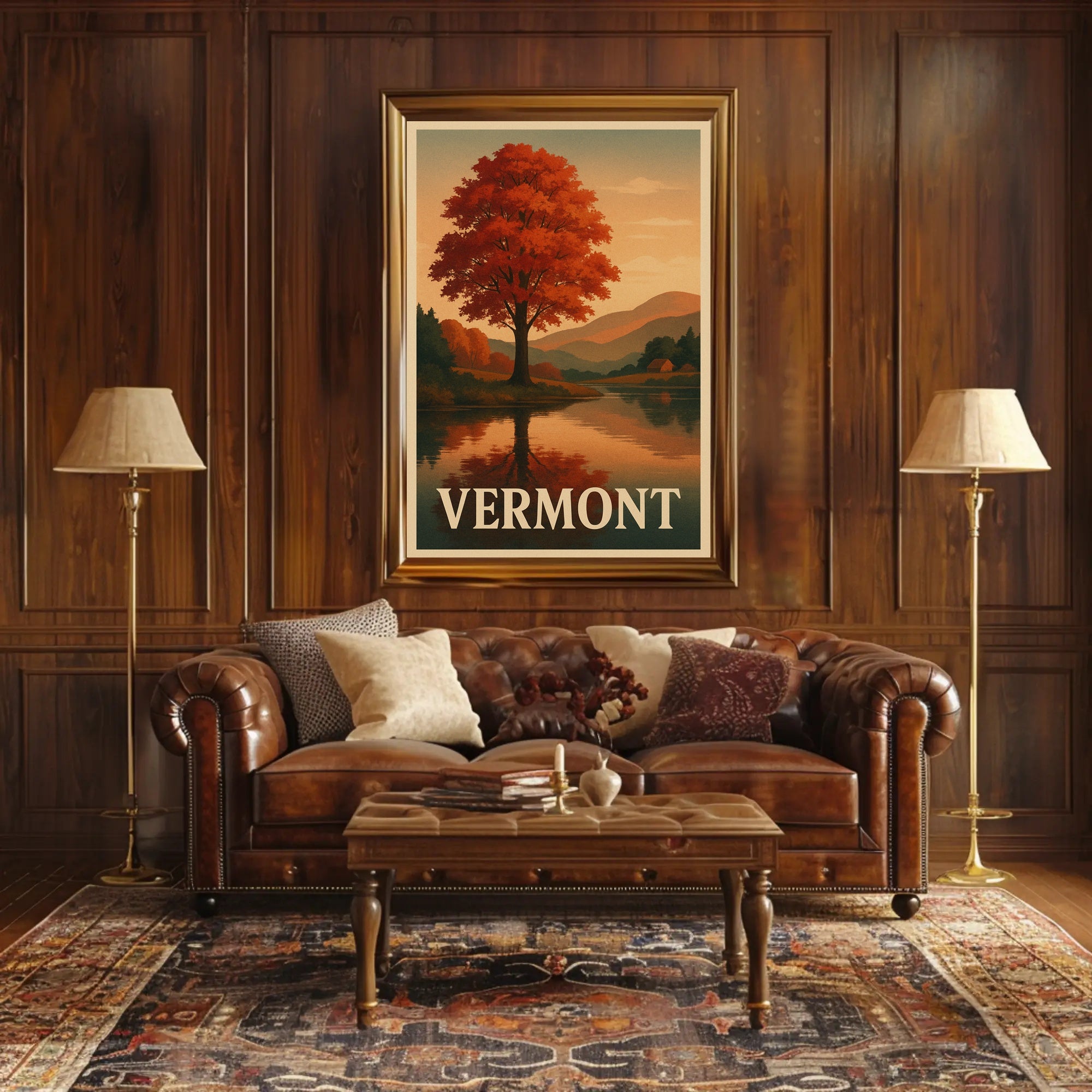 Vermont Autumn Splendor Wall Art Print