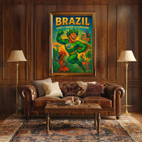 Brazil Land Of Samba And Sunshine Poster