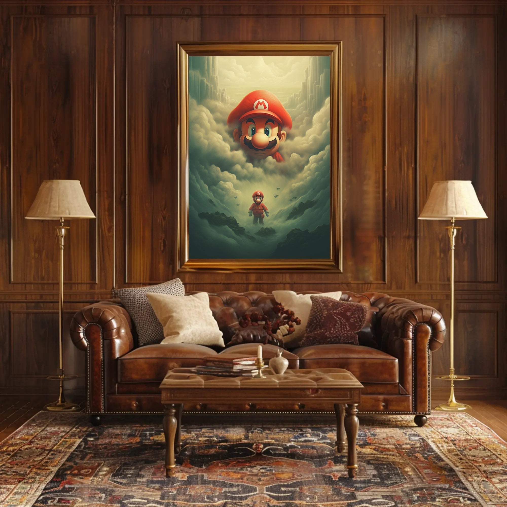 Mario In The Clouds Poster