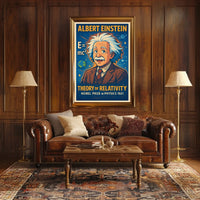 Albert Einstein Theory Of Relativity Poster
