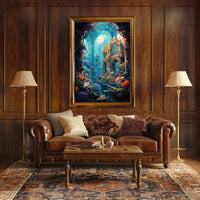Enchanted Underwater Ruins Poster
