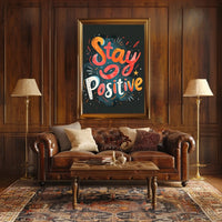 Stay Positive Poster