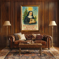 Hildegard of Bingen Christmas Art Print Cultural Poster