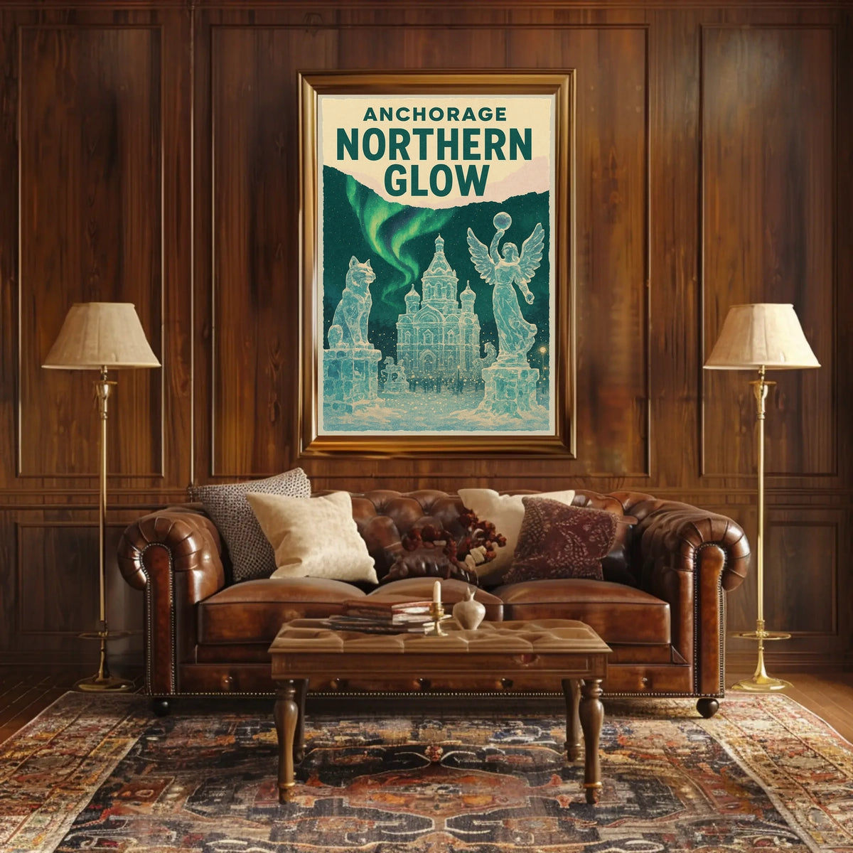 Anchorage Northern Glow Poster