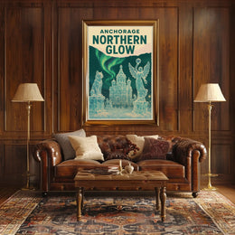 Anchorage Northern Glow Poster