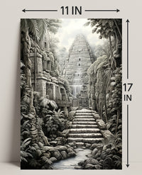 Ancient Jungle Temple Poster