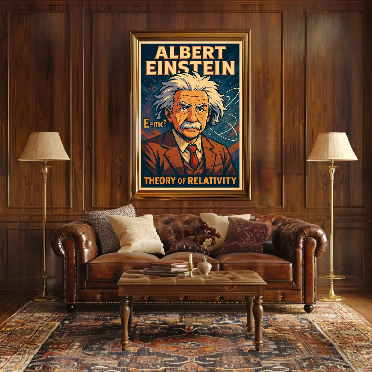 Albert Einstein Theory Of Relativity Poster