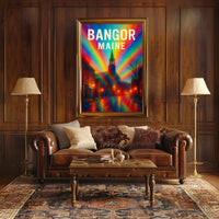 Bangor, Maine A Vibrant Impression Poster