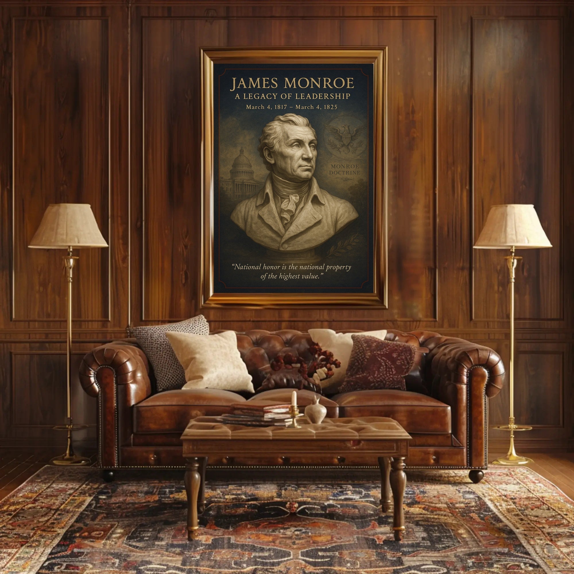 James Monroe Legacy Historical or Presidential Poster