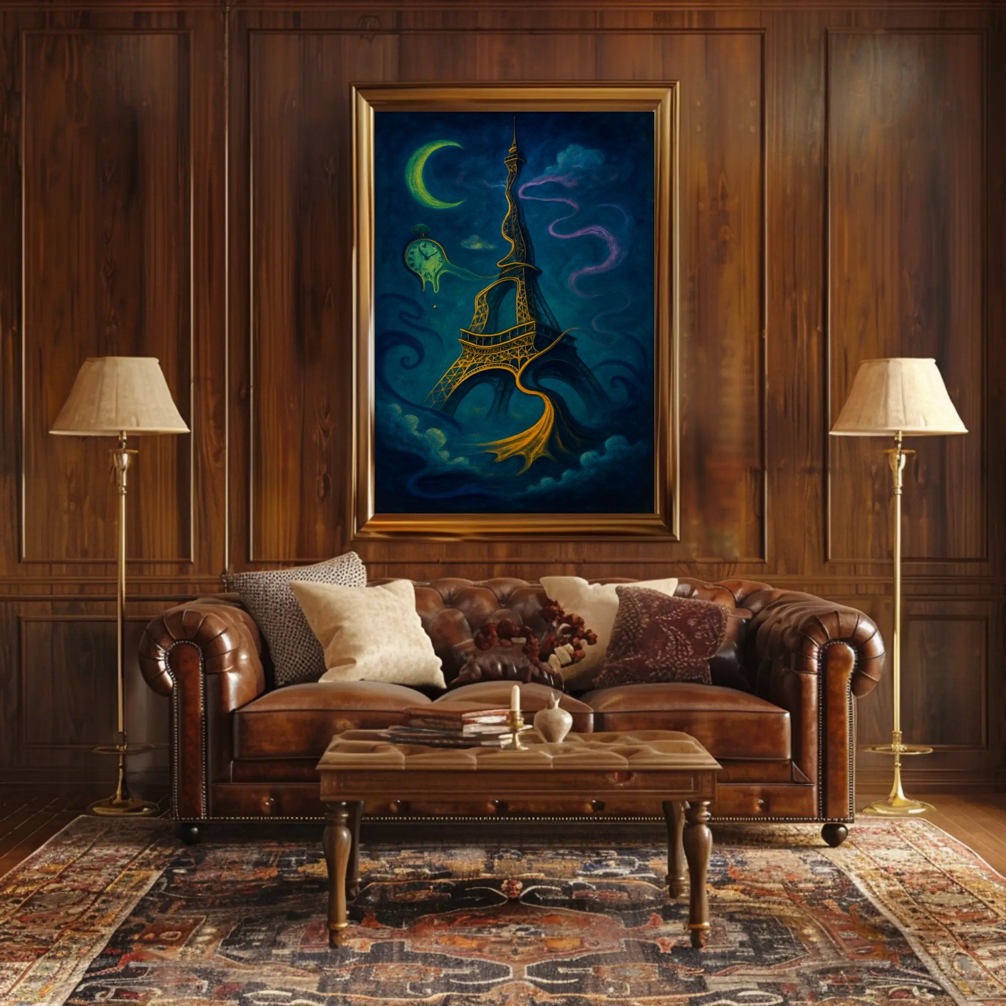 Surreal Parisian Dreamscape Surreal Poster