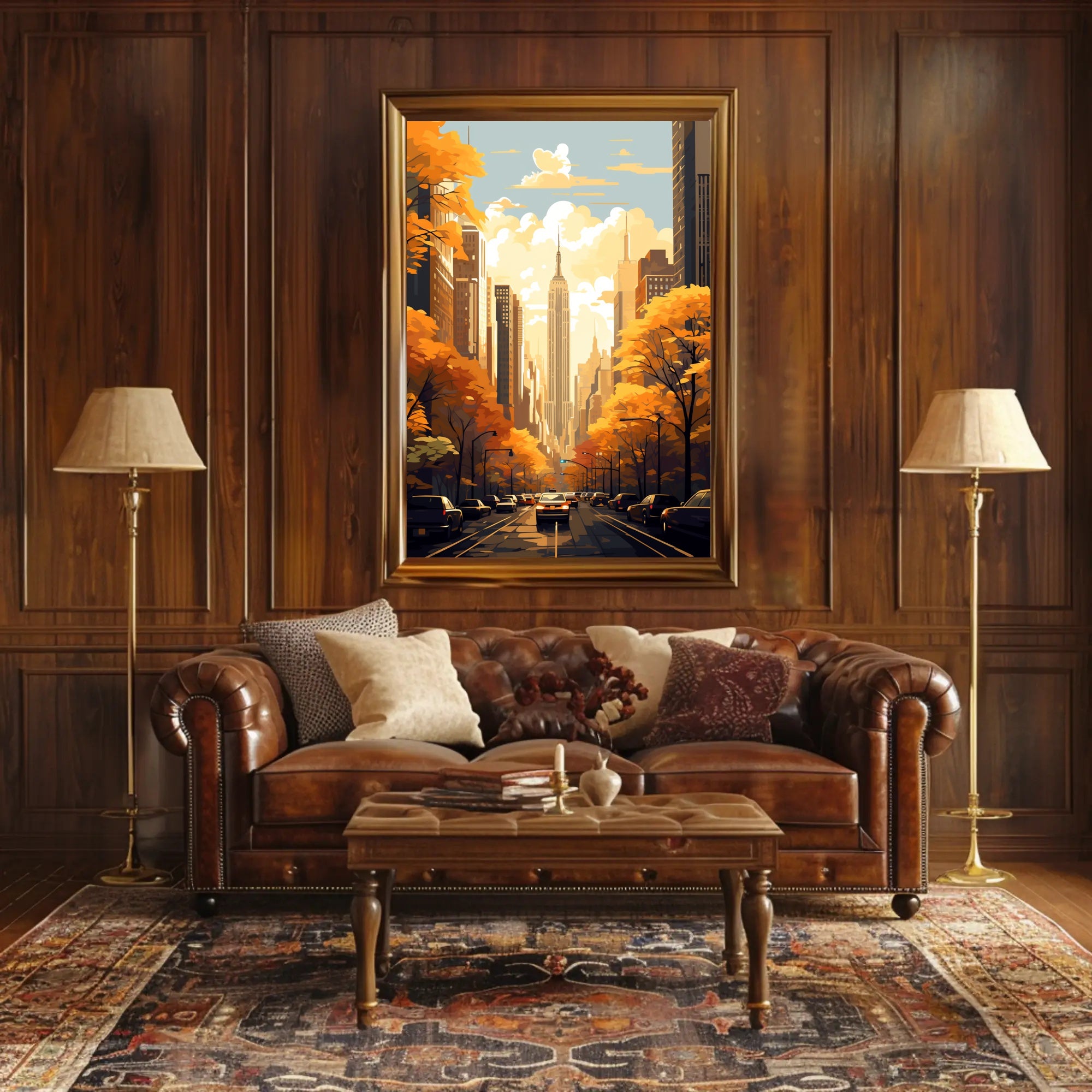 Autumn In The City Poster PosterGoat