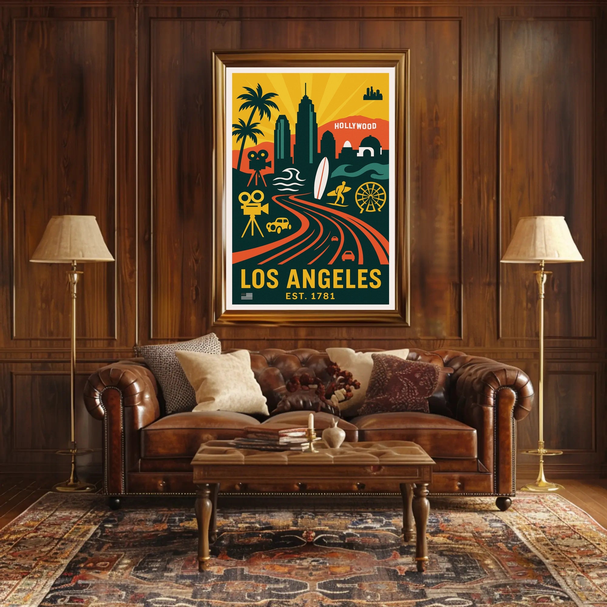 Los Angeles City of Dreams Poster PosterGoat