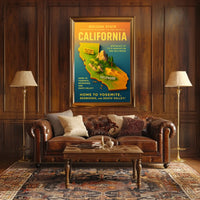 California The Golden State Poster
