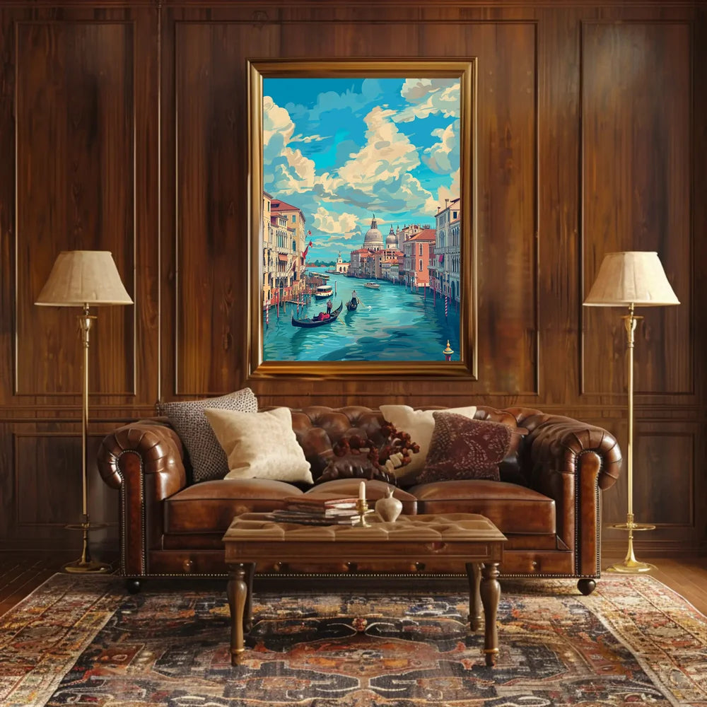 Venice Grand Canal Romantic Art Poster Print