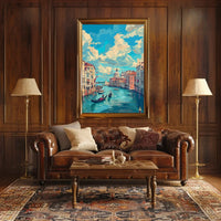 Venice Grand Canal Romantic Art Poster Print