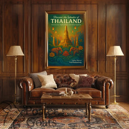 Thailand's Vibrant Wonders: Travel Poster