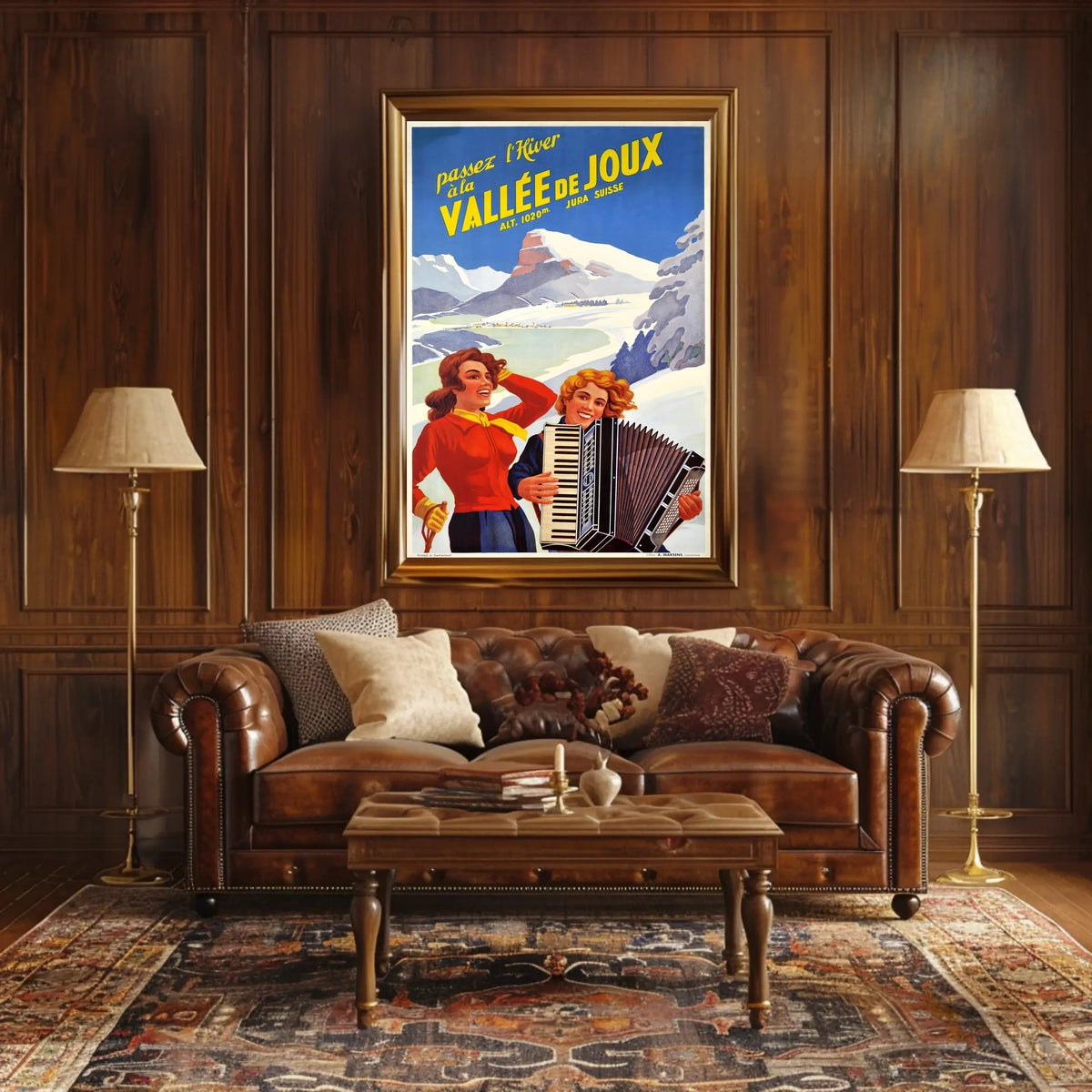 Winter In Vallée De Joux Poster