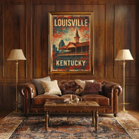 Louisville, Kentucky Vintage Charm Poster