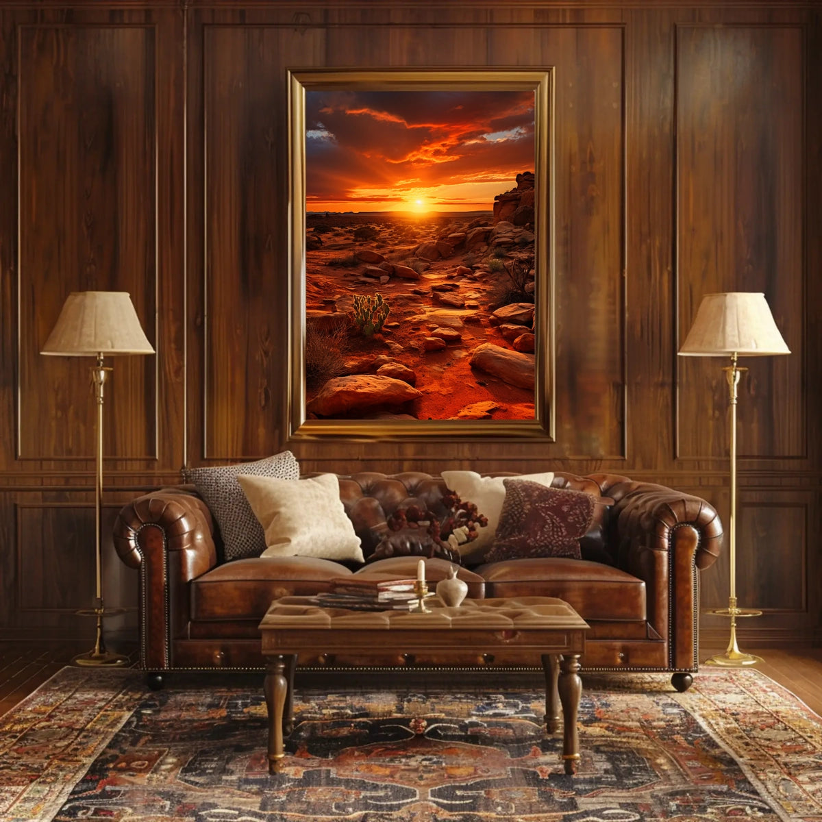 Desert Sunset Serenity Poster