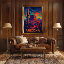Arizona Desert Landscape Poster