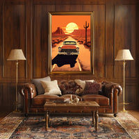 Desert Road Journey Poster