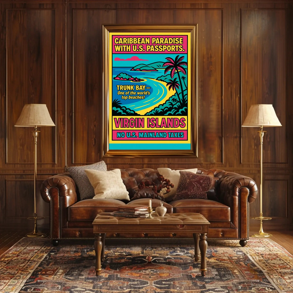 Caribbean Paradise Virgin Islands Poster