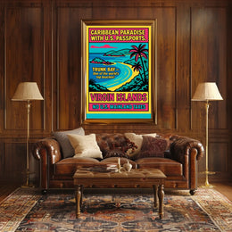 Caribbean Paradise Virgin Islands Poster