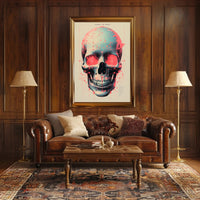 Technological Skull Poster