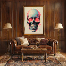 Technological Skull Poster