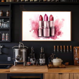 Lipstick Trio – A Splash of Color Poster