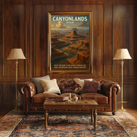 Canyonlands Utah Scenic Vintage Wanderlust Poster
