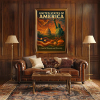 United States Of America A Land Of Poster