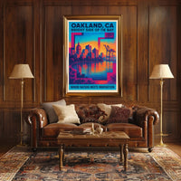 Oakland Bright Side Of The Bay Poster