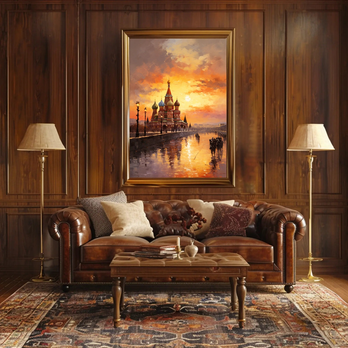 St. Basil's Cathedral at Sunset – Cultural or Heritage Poster