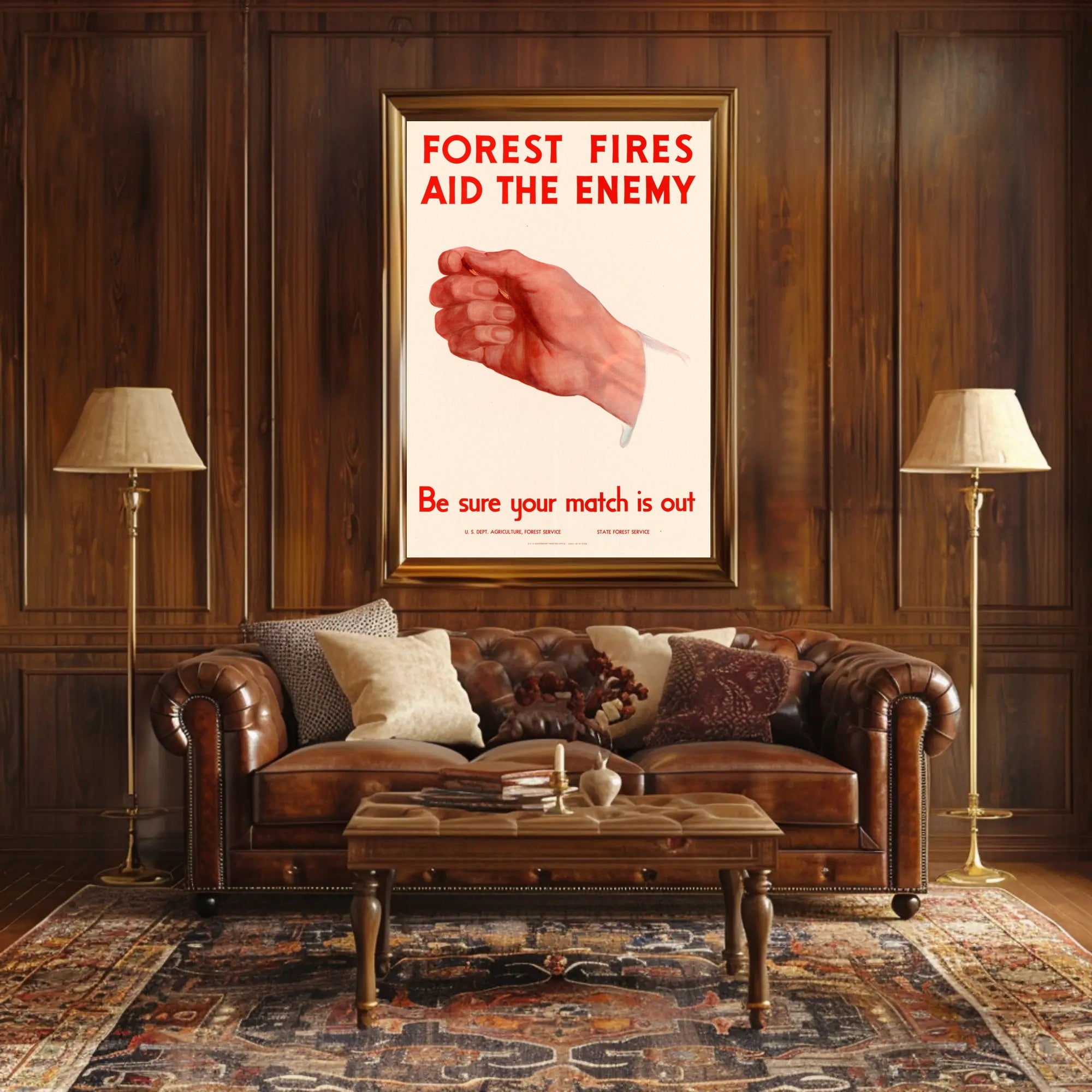 Forest Fire Prevention Warning Poster PosterGoat
