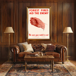 Forest Fire Prevention Warning Poster PosterGoat