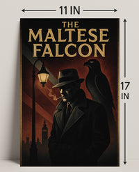 The Maltese Falcon Classic Noir Movie Pop Culture Poster