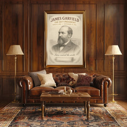 James Garfield 20th President Sketch Poster Art Print PosterGoat